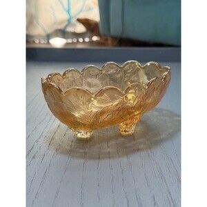 Jeanette Glass Floragold - 1950s‎ Candy or Trinket Dish